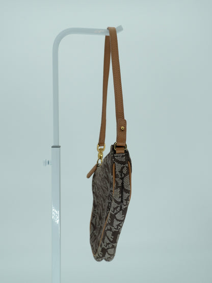 Vintage Dior Brown Diorissimo Trotter Saddle Bag