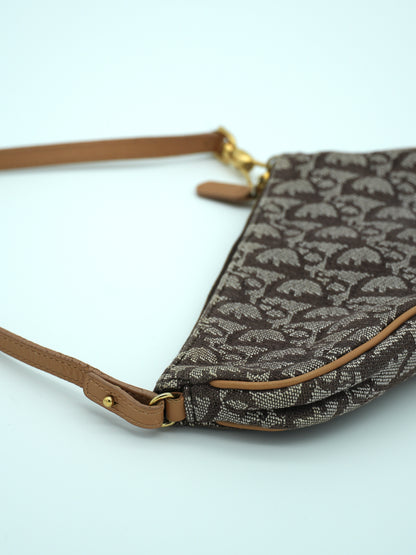 Vintage Dior Brown Diorissimo Trotter Saddle Bag
