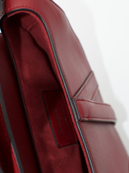 Vintage Dior Calfskin Leather Mini Saddle Bag