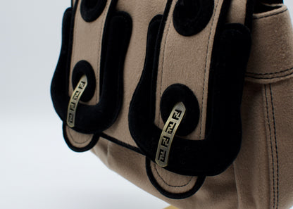 Rare Fendi Camel Cashmere B Bag