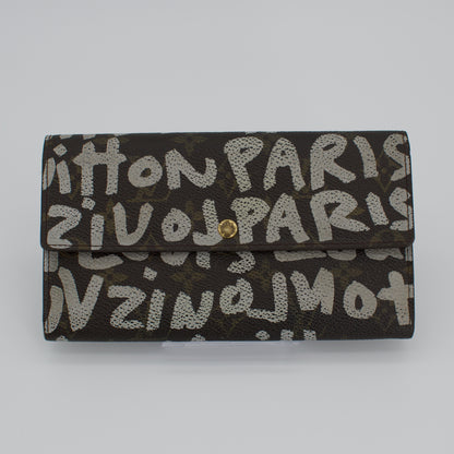 Vintage Louis Vuitton Monogram Graffiti Sarah Zippy Wallet - Limited Edition