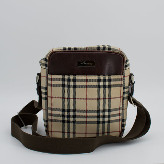 Burberry Beige Nova Check Shoulder Bag