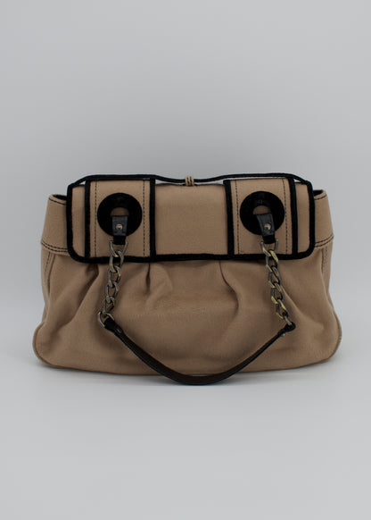 Rare Fendi Camel Cashmere B Bag