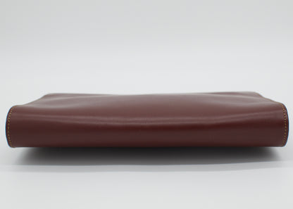 Vintage Cartier Bordeaux Leather Clutch