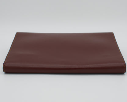 Vintage Cartier Bordeaux Leather Clutch