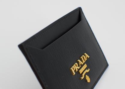 Prada Nero Vitello Move Leather Card Holder