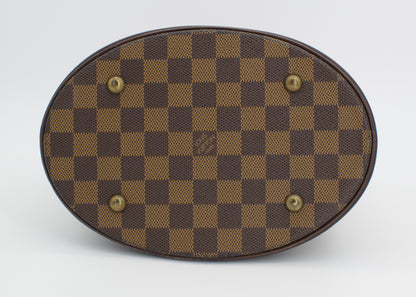 Vintage Louis Vuitton Damier Ebene Marais Bucket Bag with Pochette