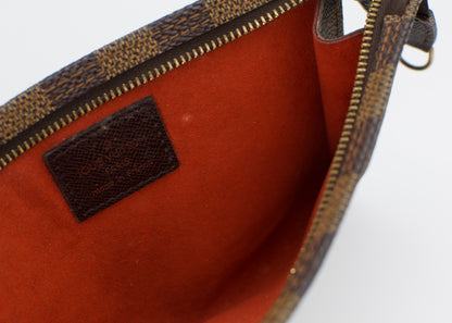 Vintage Louis Vuitton Damier Ebene Marais Bucket Bag with Pochette