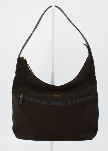 Vintage Gucci Brown Suede Hobo Bag