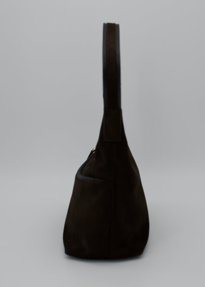 Vintage Gucci Brown Suede Hobo Bag