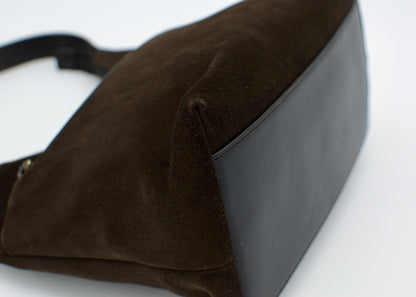 Vintage Gucci Brown Suede Hobo Bag