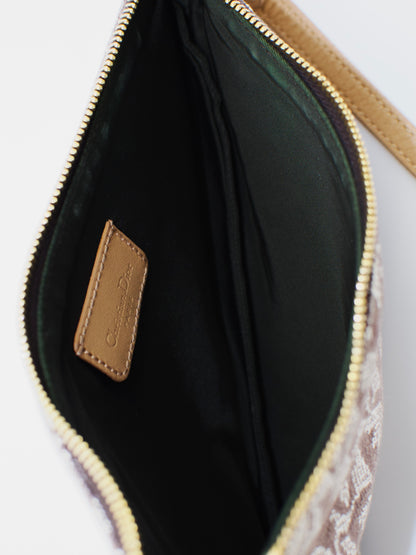 Vintage Dior Brown Diorissimo Trotter Saddle Bag