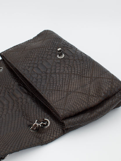 Rare Chanel Exotic Python Leather Classic Flap