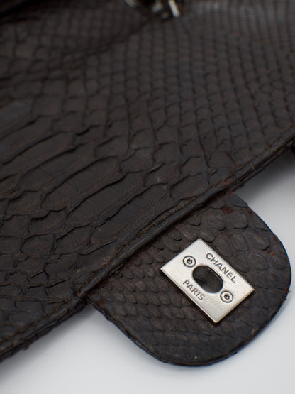Rare Chanel Exotic Python Leather Classic Flap