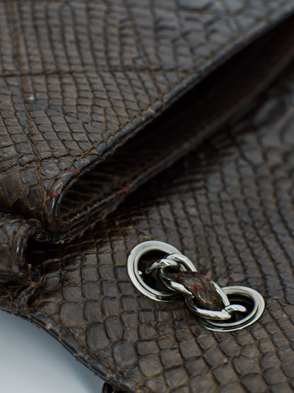 Rare Chanel Exotic Python Leather Classic Flap