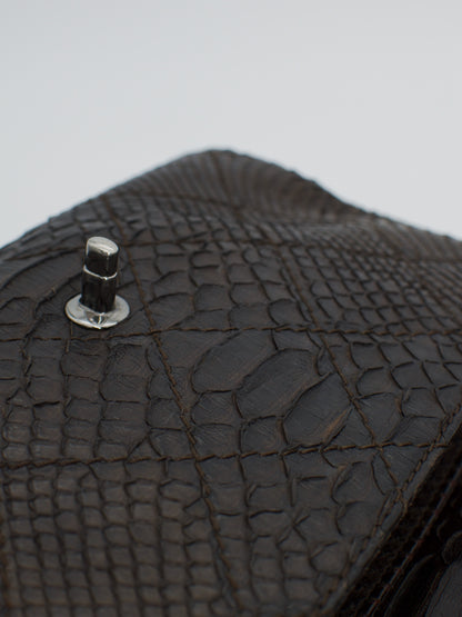 Rare Chanel Exotic Python Leather Classic Flap